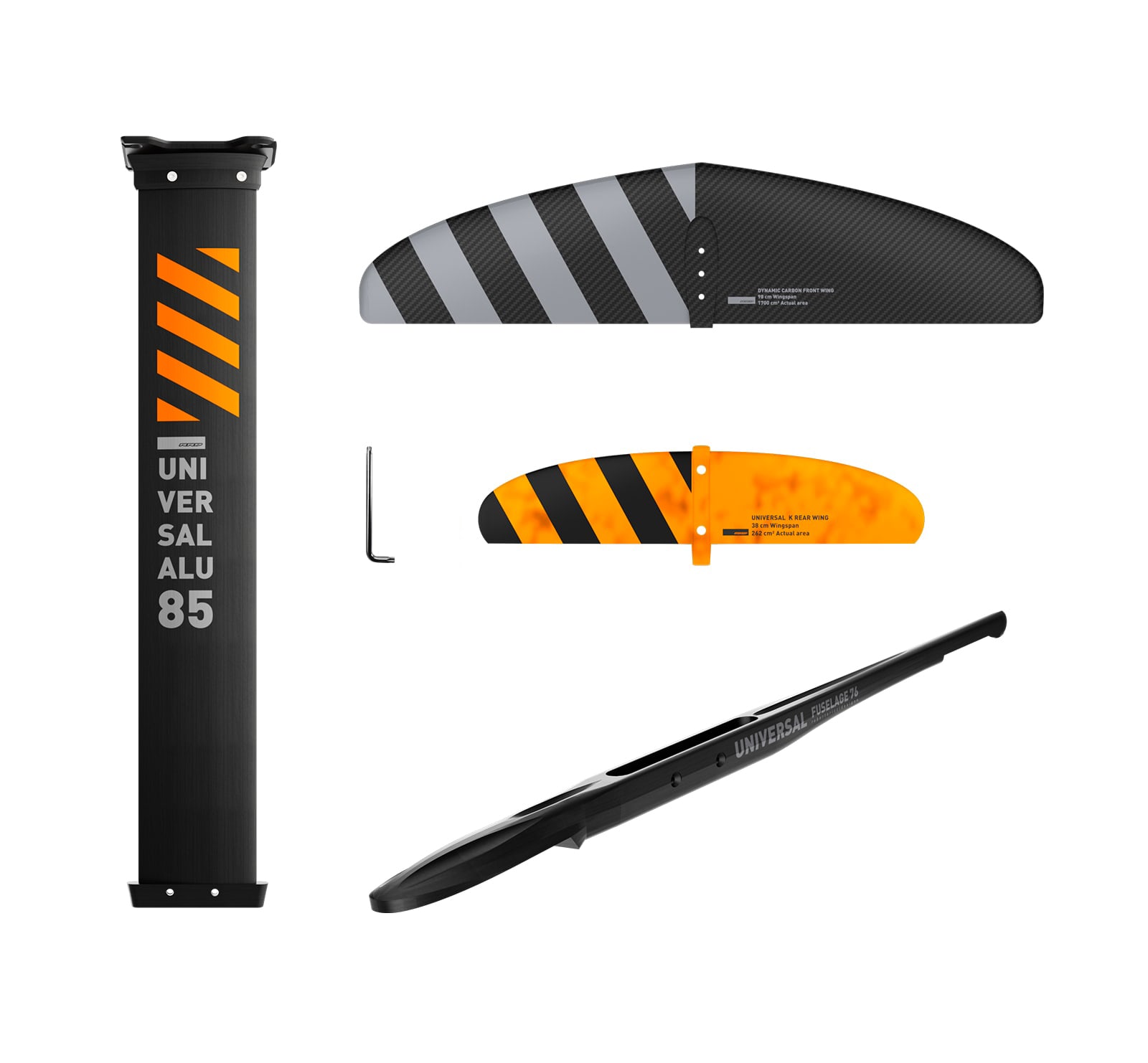 cely komplet 1400 foil windsurfing karlin rrd-dynamic-SW-ALU-1400-SET-y26